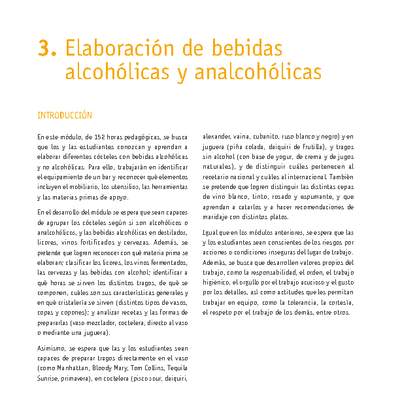 Módulo 03 - Elaboración de bebidas alcohólicas y analcohólicas
