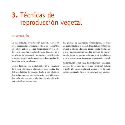 Módulo 03 - Técnicas de reproducción vegetal