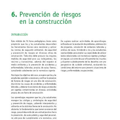 Módulo 06 - Prevención de riesgos en la construcción
