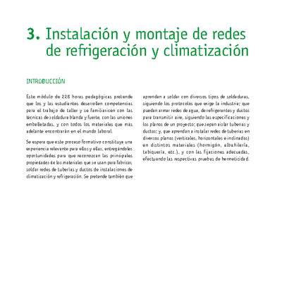 Módulo 03 - Instalación y montaje de redes de refrigeración y climatización