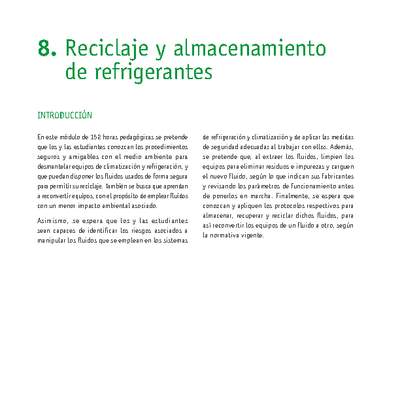 Módulo 08 - Reciclaje y almacenamiento de refrigerantes