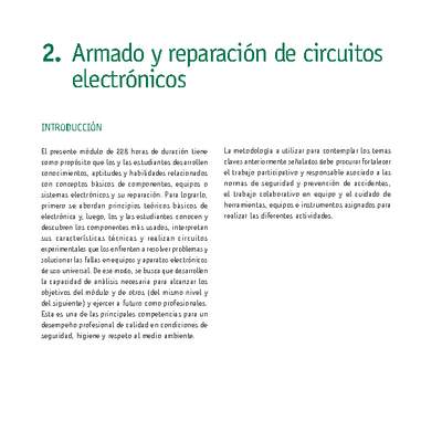 Módulo 02 - Armado y reparación de circuitos electrónicos