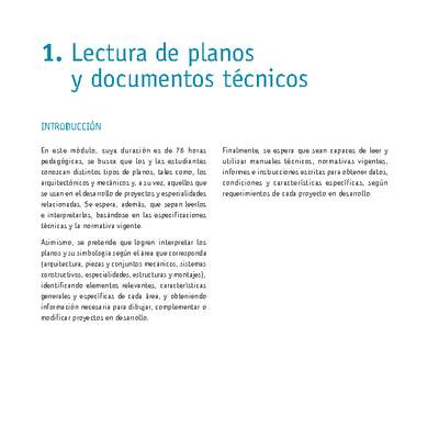 Módulo 01 - Lectura de planos y documentos técnicos