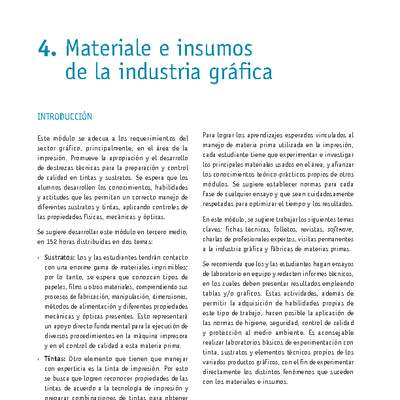 Módulo 04 - Materiales e insumos de la industria gráfica