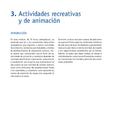 Módulo 03 - Actividades recreativas y de animación