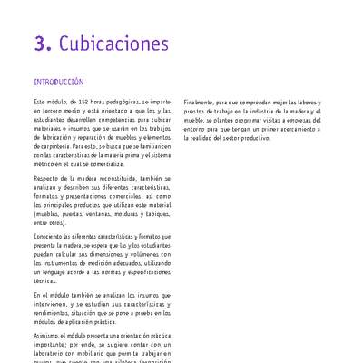 Módulo 03 - Cubicaciones