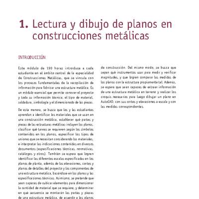 Módulo 01 - Lectura y dibujo de planos en construcciones metálicas