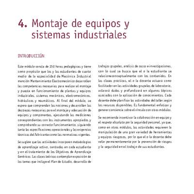Módulo 04 - Montaje de equipos y sistemas industriales