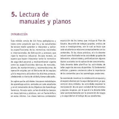 Módulo 05 - Lectura de manuales y planos