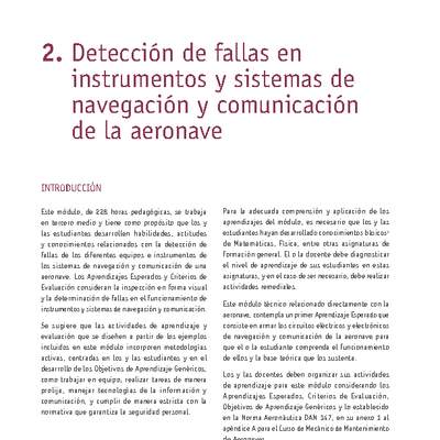 Módulo 02 - Detección de fallas en instrumentos y sistemas de navegación y comunicación de la aeronave