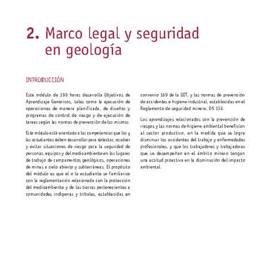 Módulo 02 - Marco legal y seguridad en geología