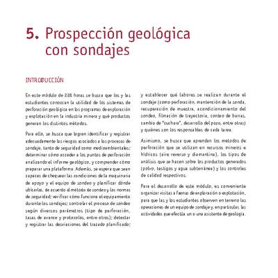 Módulo 05 - Prospección geológica con sondajes