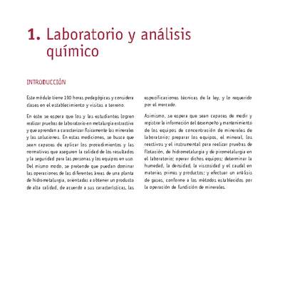 Módulo 01 - Laboratorio y análisis químico