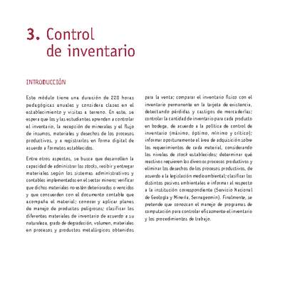 Módulo 03 - Control de inventario