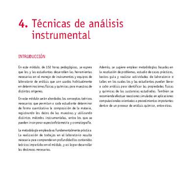 Módulo 04 - Técnicas de análisis instrumental