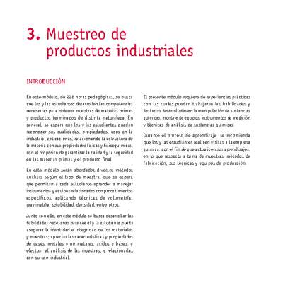 Módulo 03 - Muestreo de productos industriales