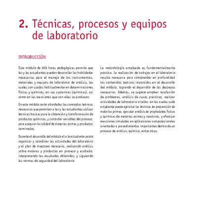 Módulo 02 - Técnicas, procesos y equipos de laboratorio