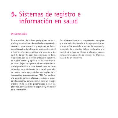Módulo 05 - Sistemas de registro e información en salud