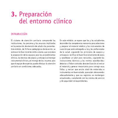 Módulo 03 - Preparación del entorno clínico