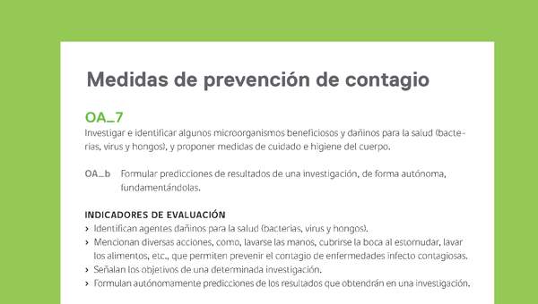 Ejemplo Evaluación Programas - OA07 - Medidas de prevención de contagio