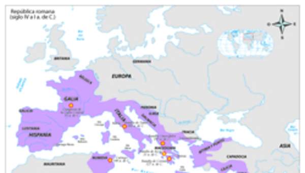 Mapa expasión romana