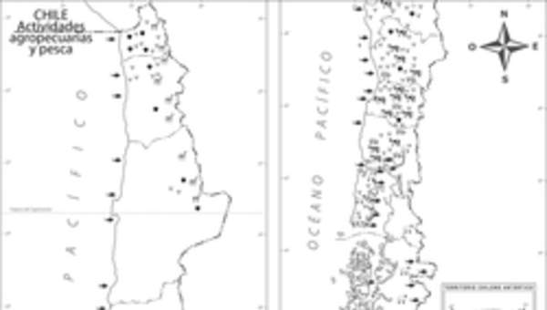 Actividad agropecuaria y pesca en Chile en blanco y negro