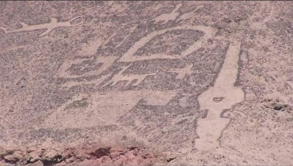 Arte rupestre en el desierto