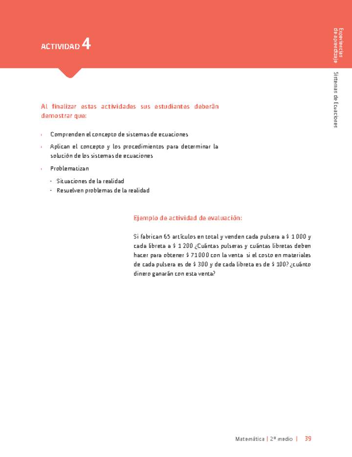 Sugerencia para el profesor: Actividad 4