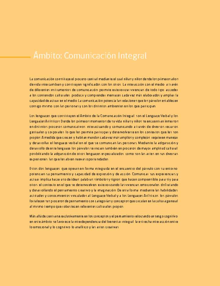 Ámbito: Comunicación integral