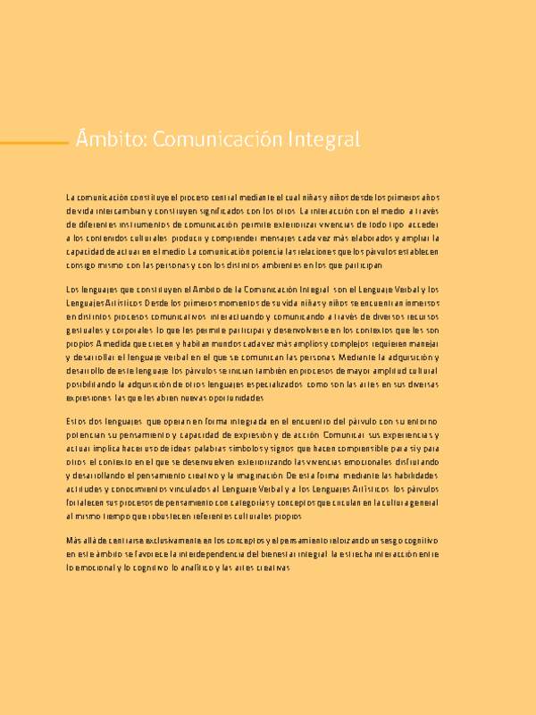 Ámbito: Comunicación integral