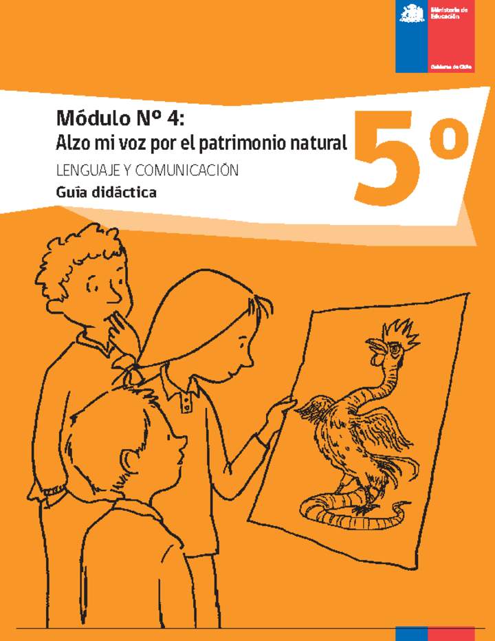 Guía didáctica: Módulo N°4. Alzo mi voz por el patrimonio natural