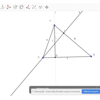 Video Alturas de un triangulo