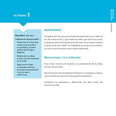 Sugerencia para el profesor: Actividad 1