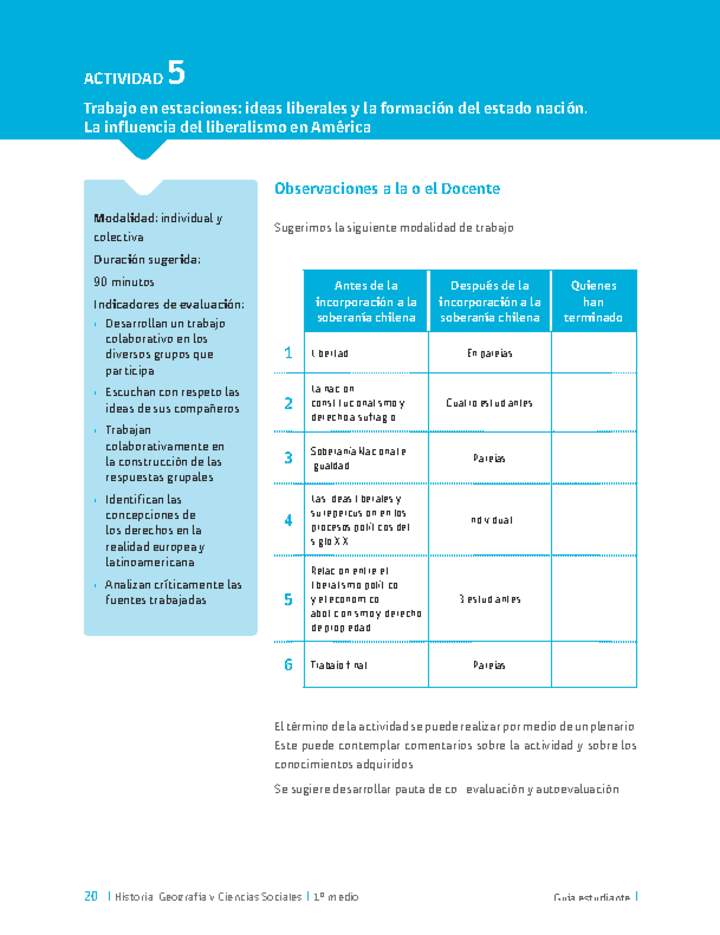 Sugerencia para el profesor: Actividad 5