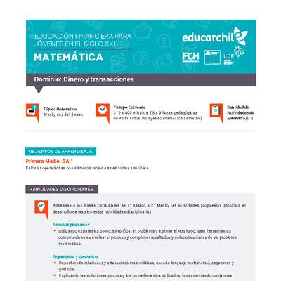 Dominio: Dinero y Transacciones