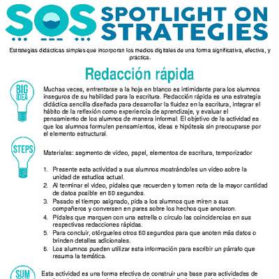 S.O.S. Redacción rápida