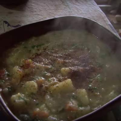 Cocina Mapuche: Caldillo de Harina Tostada / Tomé / CHile