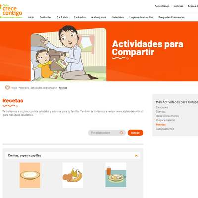 RECETAS - CHILE CRECE CONTIGO