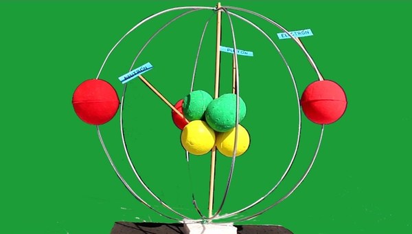 COMO HACER MAQUETA DE ATOMO FÁCIL Y SENCILLO