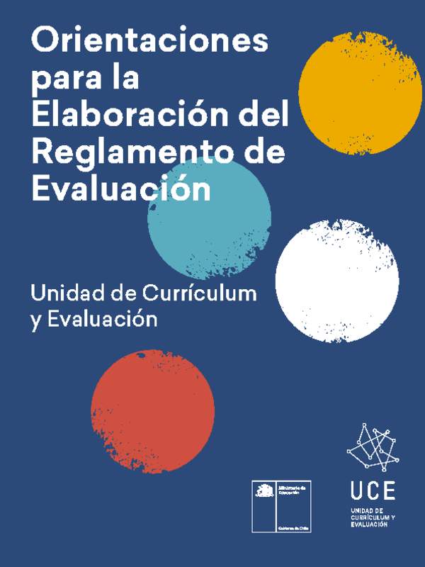 Orientaciones para la Elaboración del Reglamento de Evaluación