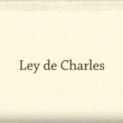 Ley de Charles