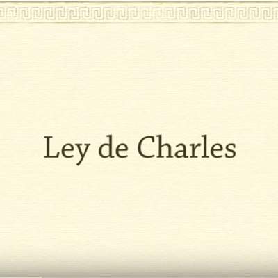 Ley de Charles