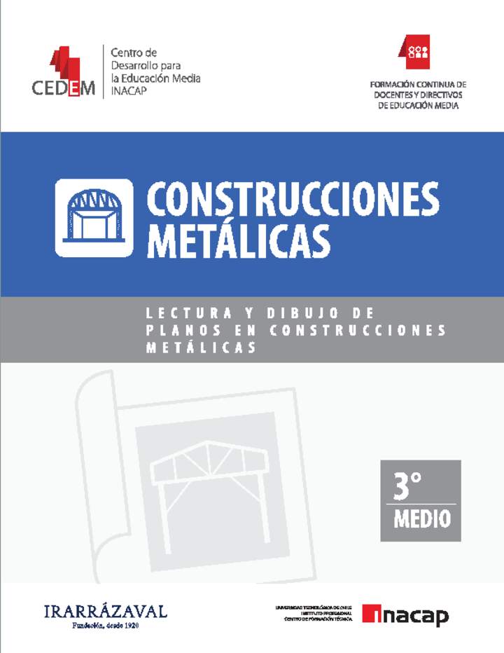 Lectura y dibujo de planos en construcciones metálicas