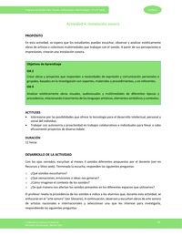 Actividad 4: Instalación sonora