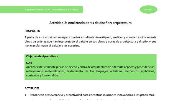 Actividad 2: Analizando obras de diseño y arquitectura