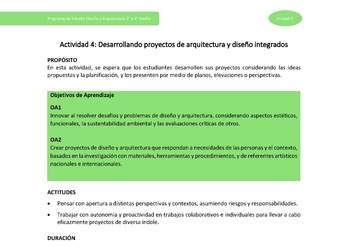 Actividad 4: Desarrollando proyectos de arquitectura y diseño integrados