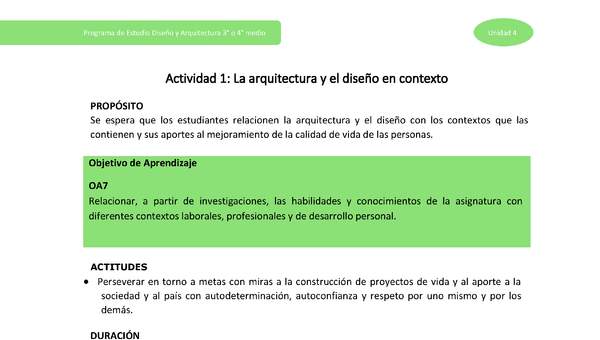 Actividad 1: La arquitectura y el diseño en contexto