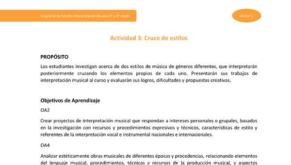 Actividad 3: Cruce de estilos