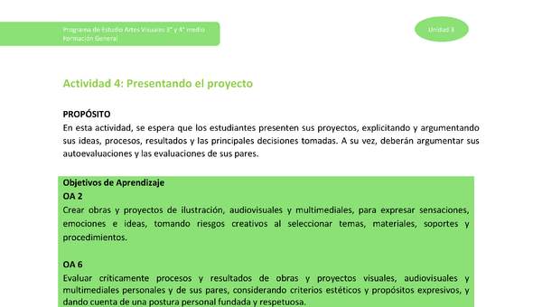 Actividad 4: Presentando interdisciplinariamente