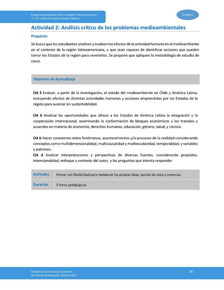 Actividad 2: Análisis crítico de los problemas medioambientales